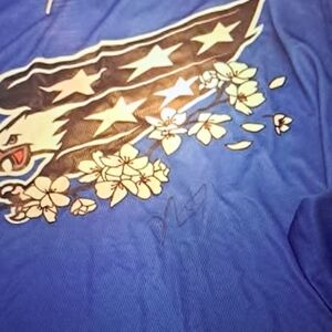 Very Rare Capitals Cherry Blossom Jersey Signed By Trevor van Riemsdyk